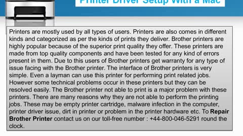 Steps to Fix Brother Printers common problems|+44-800-046-5291