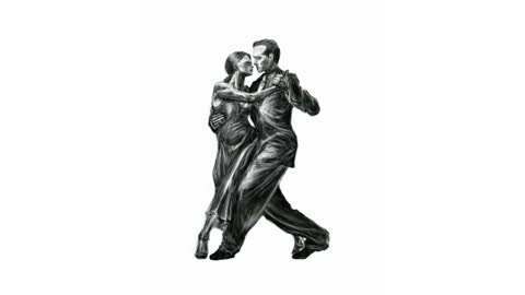 Argentine Tango time-lapse drawing (No. 368)