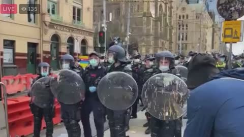Victoria Police Attack Protesters