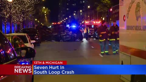 Seven hurt in South Loop Crash