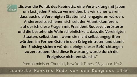 Pearl Harbor ‒ provoziert? Die Rede von Jeannette Rankin vor dem US-Kongress 1942