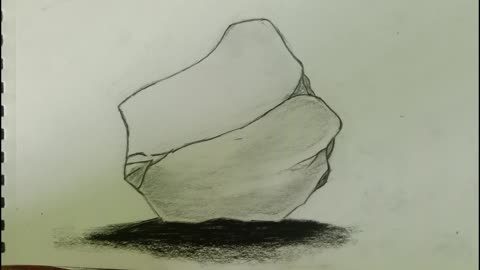 Pencil Work Rocks Sketch Ideas #2