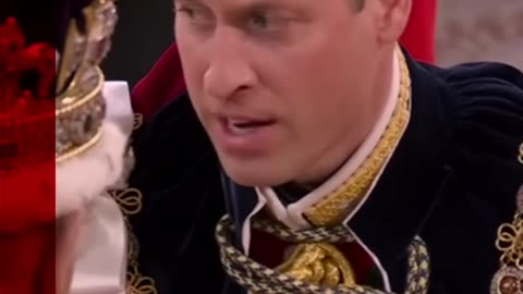 Prince William kisses King Charles after oath in Coronation #Shorts #Coronation #BBCNews