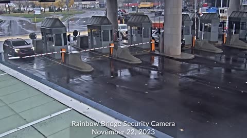 Rainbow Bridge Car Airborne Before It Explodes