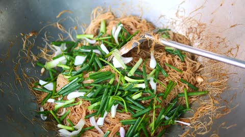 Stir fried soy sauce. It's very easy to make. The noodles are soft and chewy, very tasty.