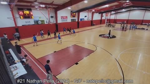 US Sports Basketball: Nate Pello (c/o 2024) , Kevin Durant & Devin Booker Combine For 48pts