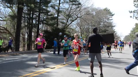 Free Hugs at the 2014 Boston Marathon