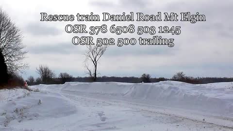 Ontario Southland Railway Snow Plow Run 2-18-2014