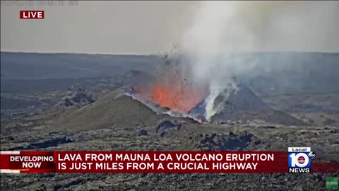 Mauna Loa volcano's eruption continues