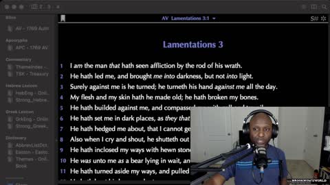 Lamentations chapter 3 verses 1 Through 13