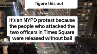 It’s NYPD protesters?!….