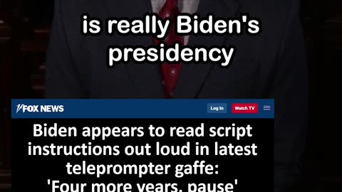 Biden Reads Script Instructions Out Loud in Teleprompter Gaffe: '4 more years. Pause'