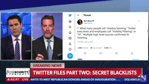 Joining Rob Schmitt to Discuss the Twitter Files Part 2