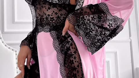 3Pcs Criss-Cross Open Back Lace Stitching woman Lingerie Set Pink - Women Clothing Online