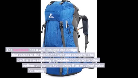 Honest Feedback: Esup 50L Hiking Backpack Men Camping Backpack with rain cover 45l+5l Lightweig...