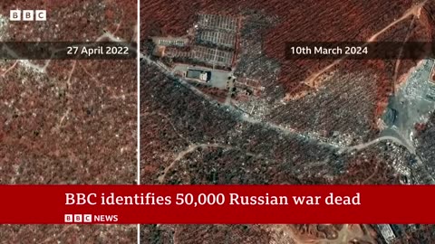 Russian soldier death toll hits 50,000 in war with Ukraine | BBC News