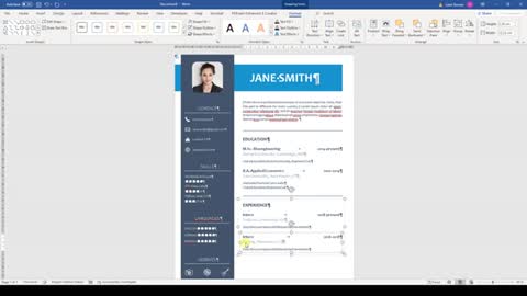 How to create CV in ms word