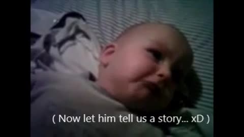 Baby 6 months old baby talking back on baby language :) So sweet