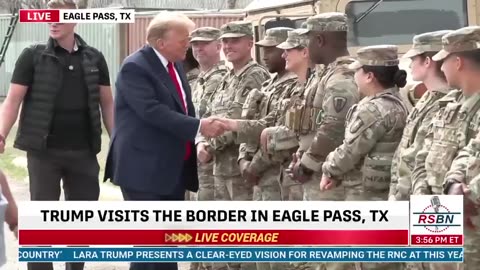 President Trump at the border in Eagle Pass, Texas