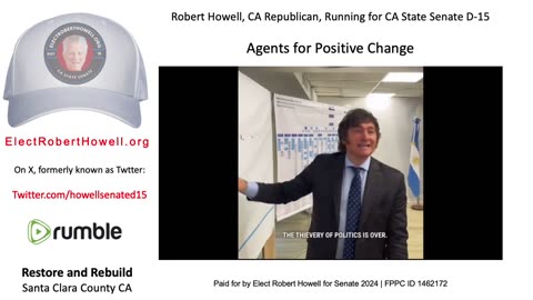 Robert Howell is a True Change Agent to Restore and Rebuild Santa Clara County