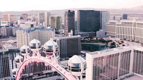 4K Drone of Las Vegas Strip