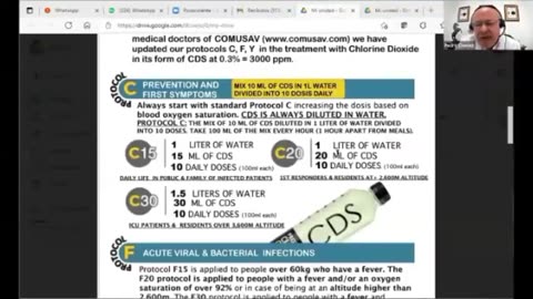 COMUSAV DR. PEDRO CHAVEZ - CHLORINE DIOXIDE SOLUTION, N-ACETYL CYSTEINE & ZEOLITE FOR VAX DETOX (1)