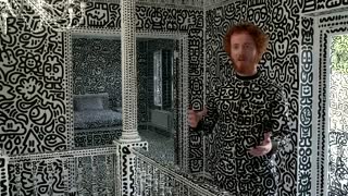British artist doodles all over his entire house