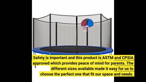 Read Reviews: ORCC 16 15 14 12 10FT - ASTM and CPSIA Approved- Basketball Trampolines with Bask...