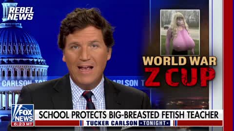 David Menzies joins Tucker Carlson to talk about the large breasted shop teacher