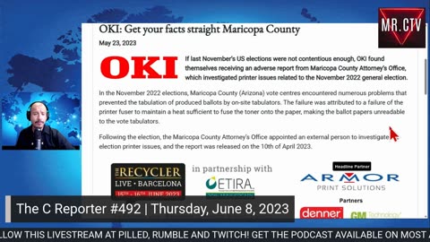 Kari Lake Election Case: OKI Printers to Maricopa County, "Fix Your Factually Incorrect Report, Please"