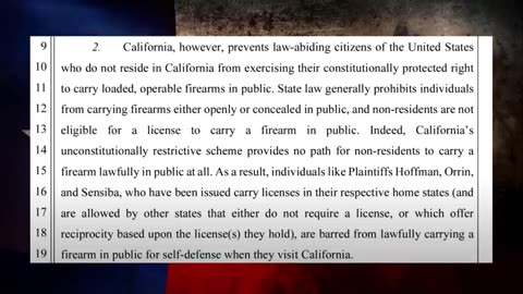 Major Lawsuit May Get California Huge 2A Freedoms