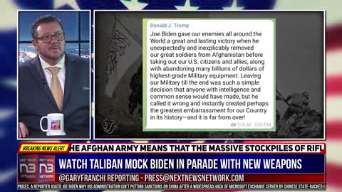 WATCH Taliban Mock Biden in Parade with New Weapons He Just Gave Them