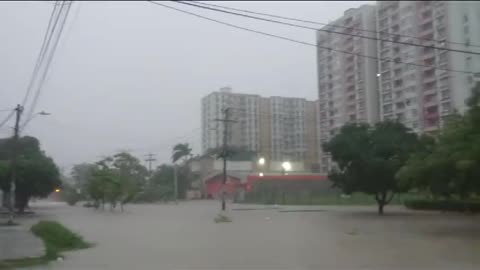 Lluvias en Cartagena por paso de tormenta tropical Franklin