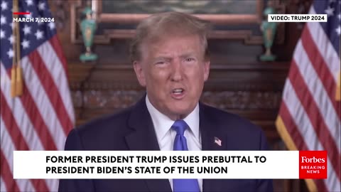 BREAKING NEWS- Trump Releases Blistering Prebuttal To Biden's State Of The Union