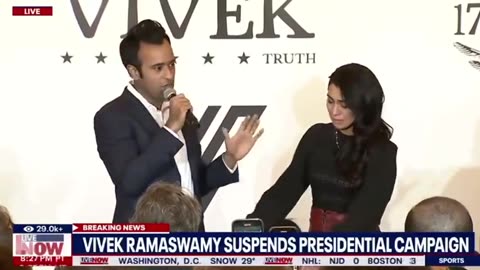JUST IN: Vivek Ramaswamy Drops Out, Puts FULL SUPPORT Behind Trump