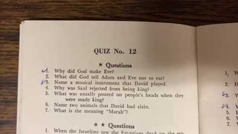 Bible Quiz 12 ⭐️