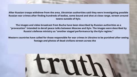 United States "ordered" footage of dead civilians in the Ukrainian