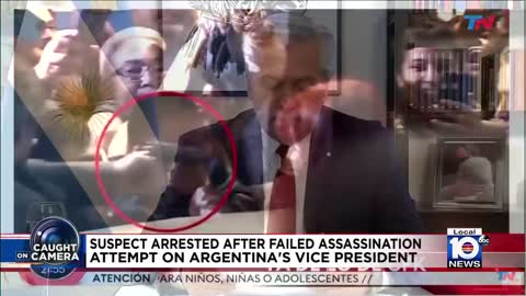Man is in custody after failed assassination attempt on Argentina's vice president