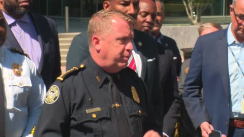 Atlanta Police Chief gives briefing on hospital shooting as suspect remains at large