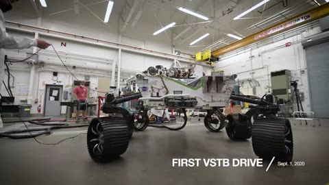 Twin of NASA's Perseverance Mars Rover Now on the Move
