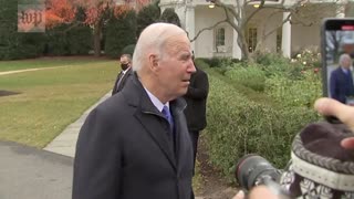 Biden SHUSHES Reporters, Gives Nonsensical Response When Pressed on Russia Crisis