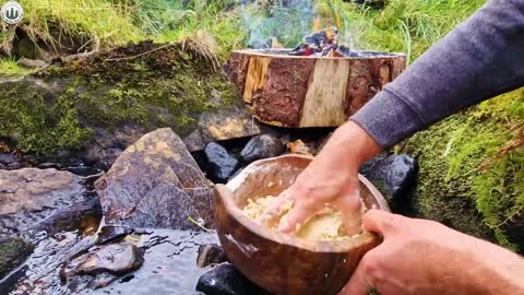 BAKING SNAILS 😉 all prepared in nature #asmr Cooking 🔥