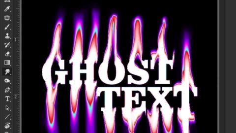 Ghost Text in photoshop