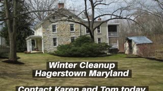 Winter Cleanup Hagerstown Maryland Landscape