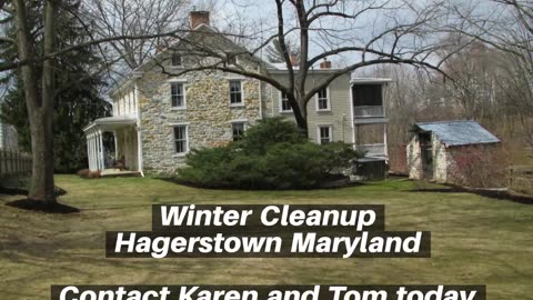 Winter Cleanup Hagerstown Maryland Landscape
