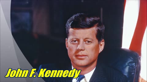 John F. Kennedy. State vivendo tempi importanti, quando il futuro deve essere deciso.