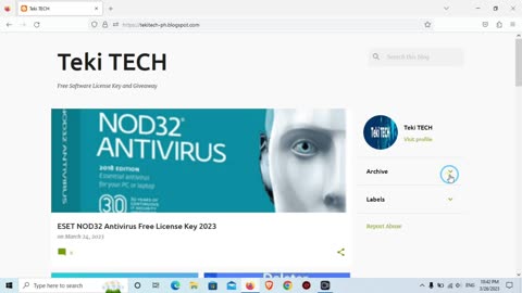 Eset Nod32 Antivirus License Key 2023