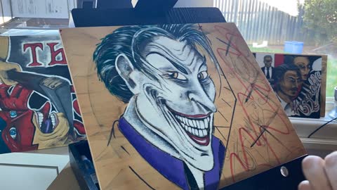 The Joker Wood Art Time Lapse