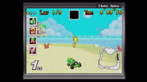 Mario Kart: Super Circuit - 150cc Mushroom Cup (Game Boy Player Capture)