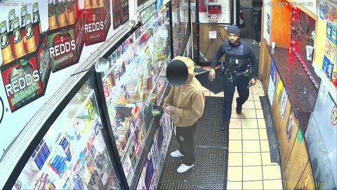 Philadelphia police released surveillance video shows officer injured, suspect fatally shot in store